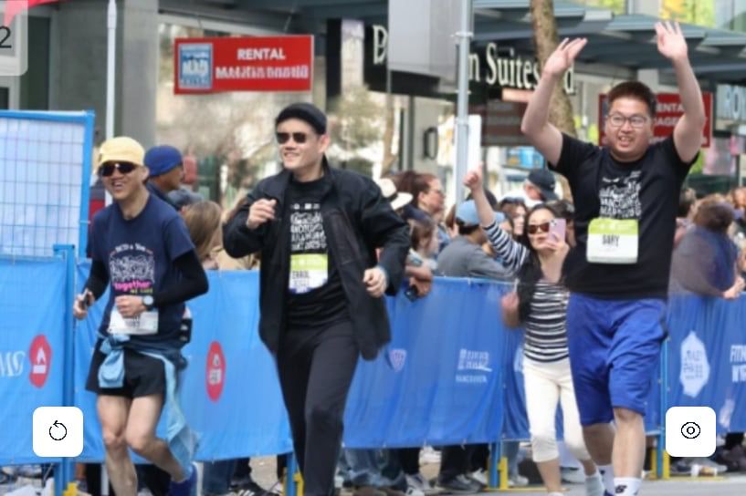 The services and activities image looks like people are running a marathon.